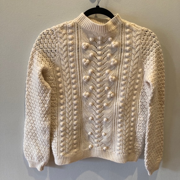 Sezane Sweaters - Sezane Rob sweater in ivory sz XS